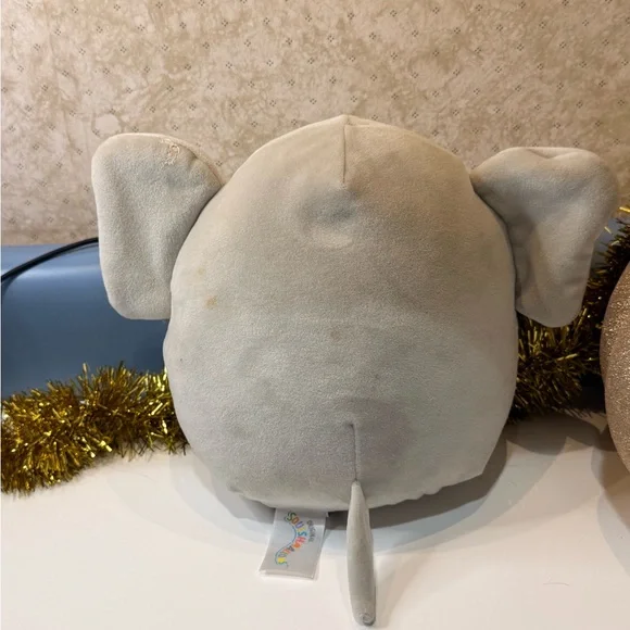 Toy: Squishmallows Gray Elephant with Rainbow Ears - Picture 4 of 5